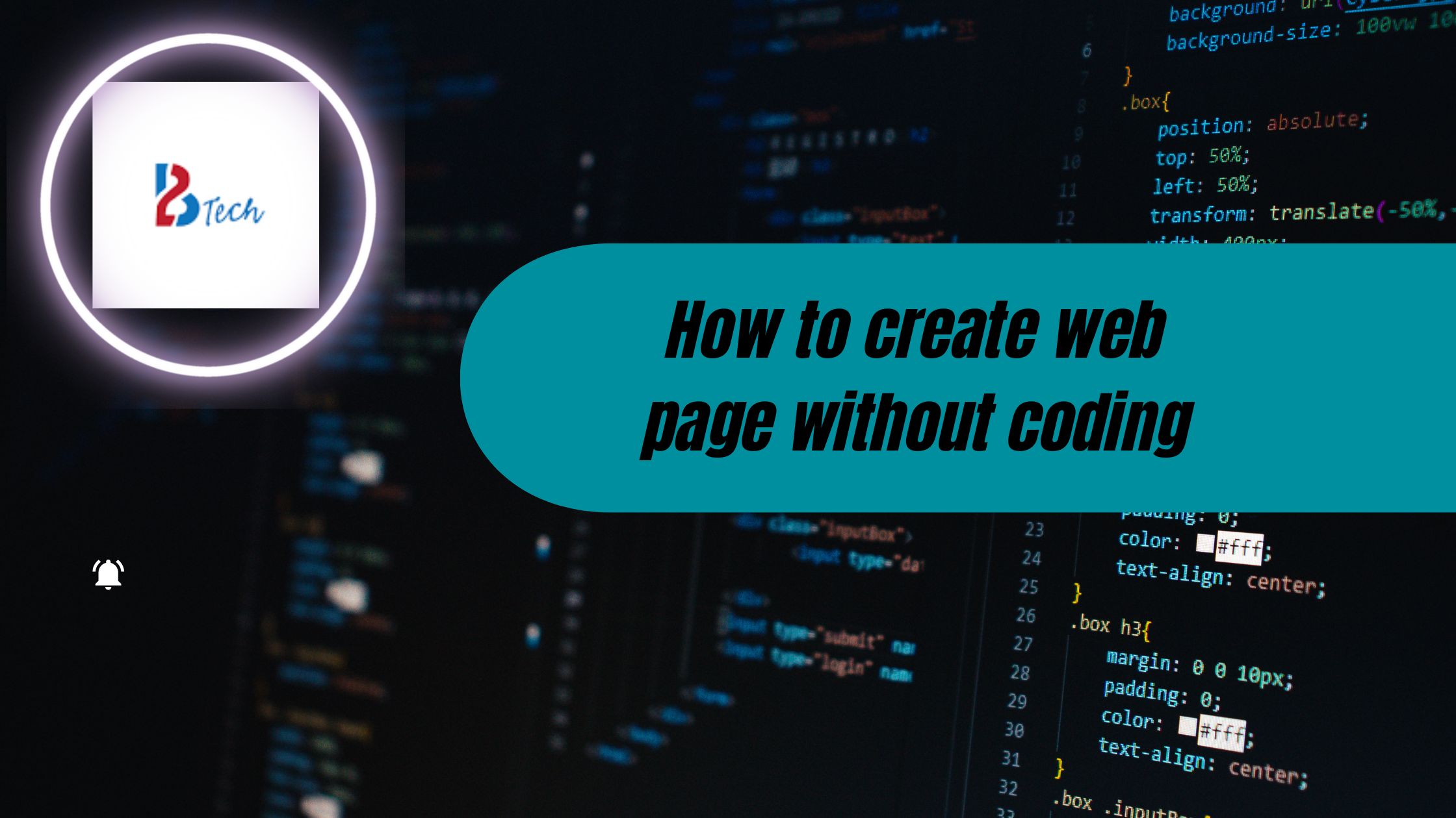 How to create web page without coding?